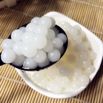 Coconut popping boba